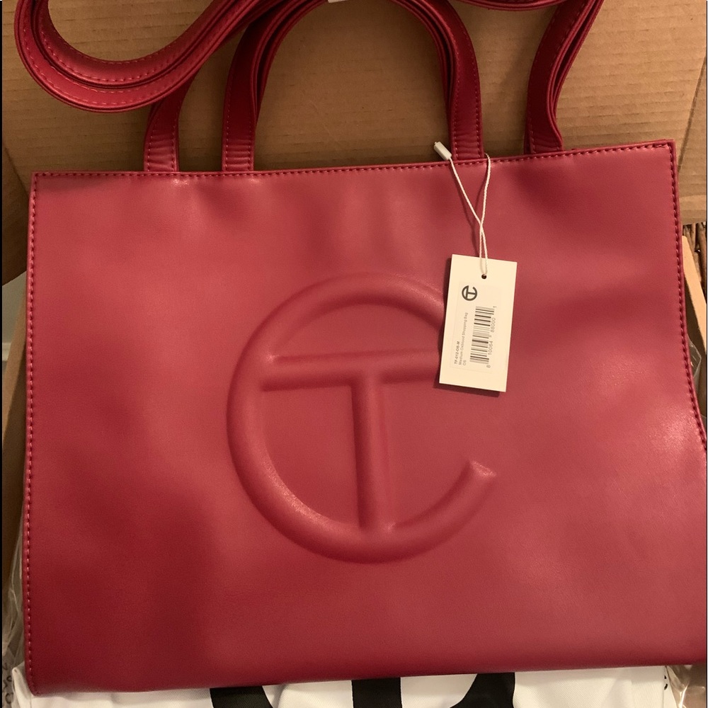 Medium Oxblood Shopping Bag